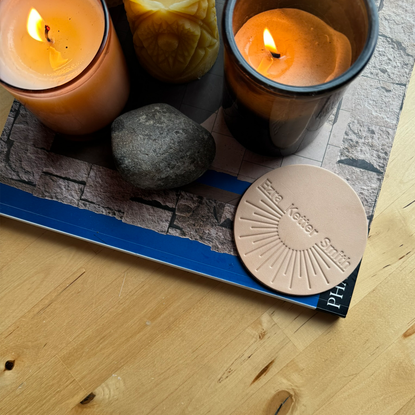 Natural Leather Coasters