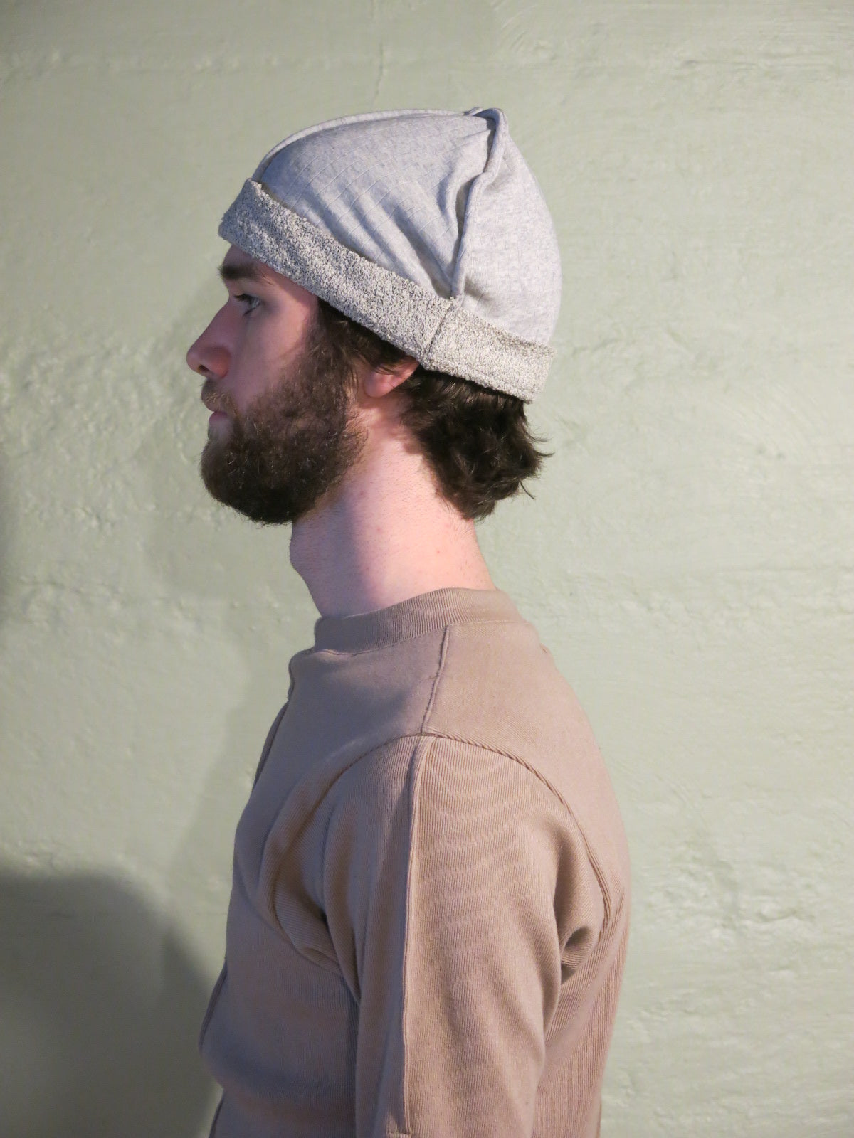 Birch Boucle Beanie - Reversed