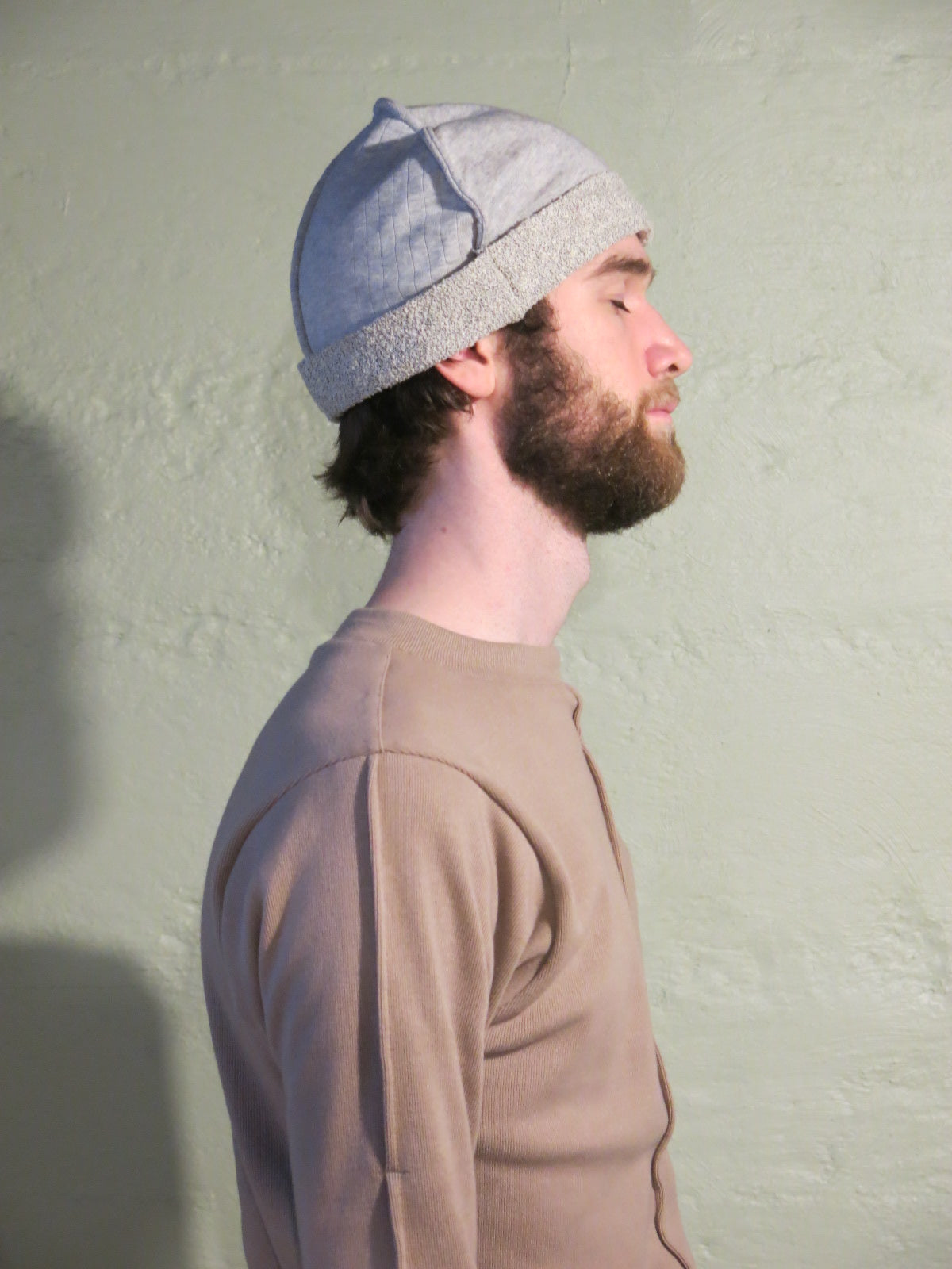 Birch Boucle Beanie - Reversed