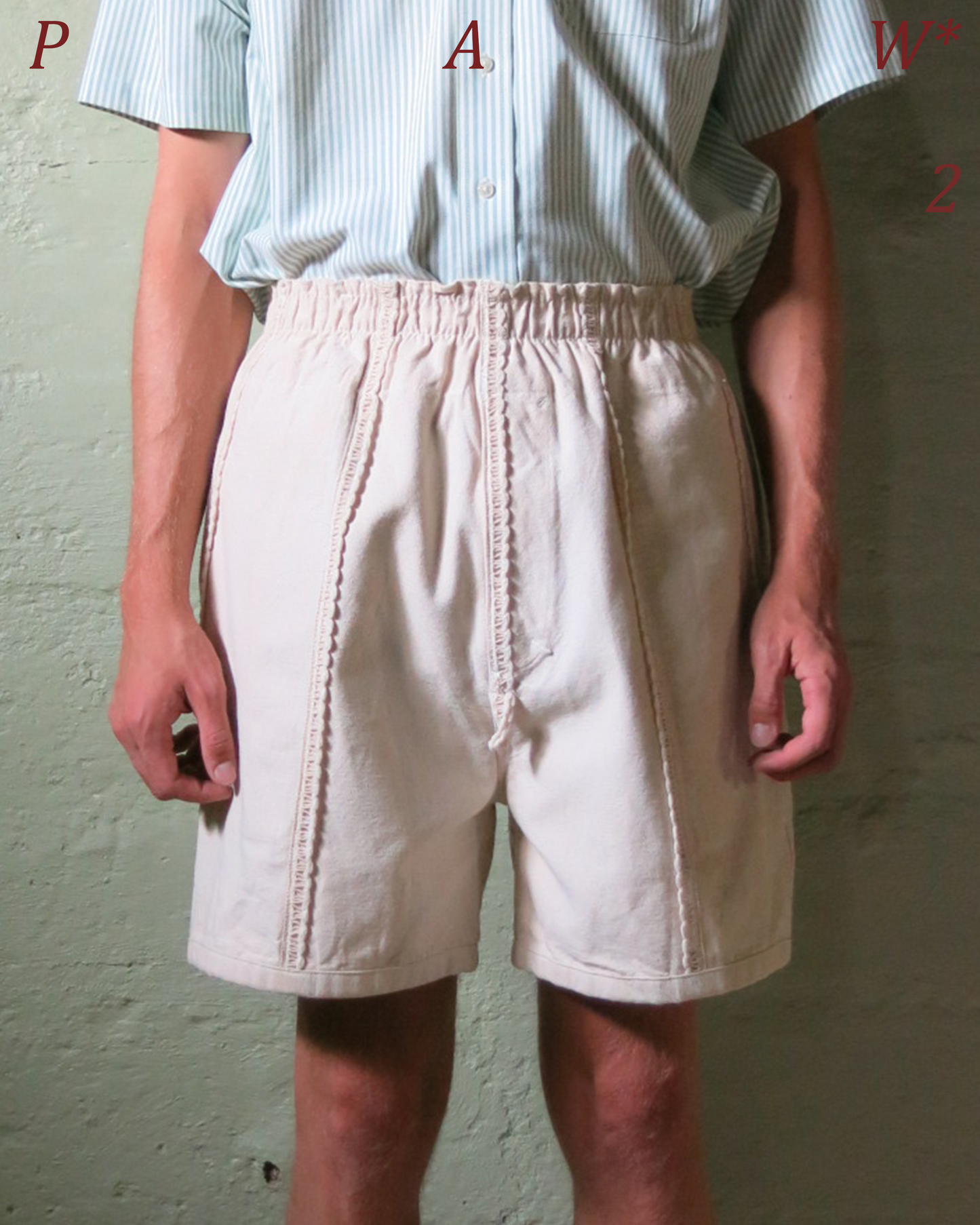 PAW*2 - Barred Camp Shorts