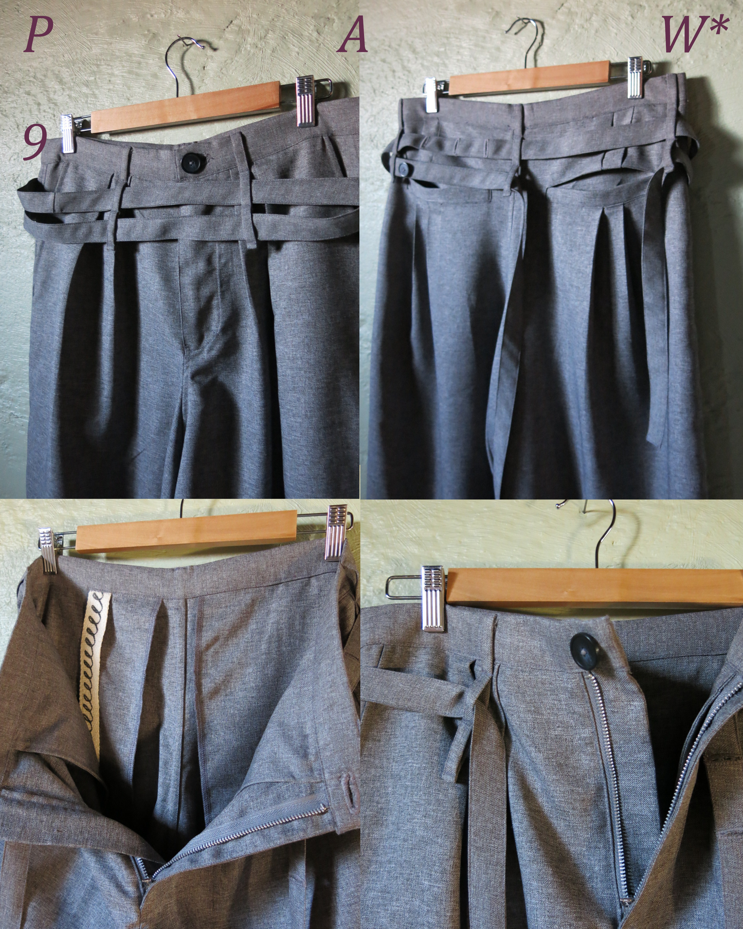 PAW*9 - Triple Belt Trousers