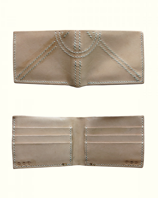Abstract Sun Leather Wallet