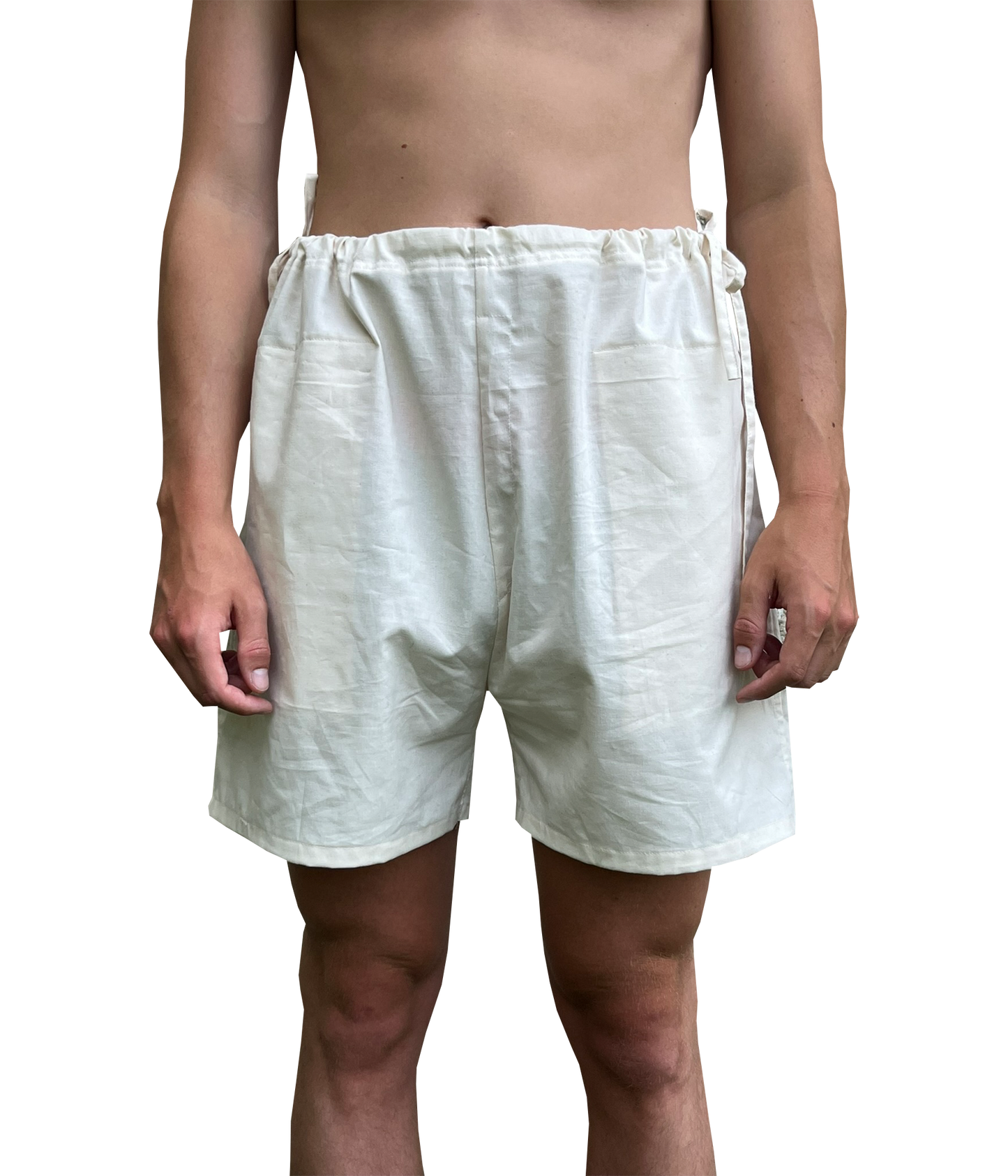 Boxed Boxing shorts in neutral