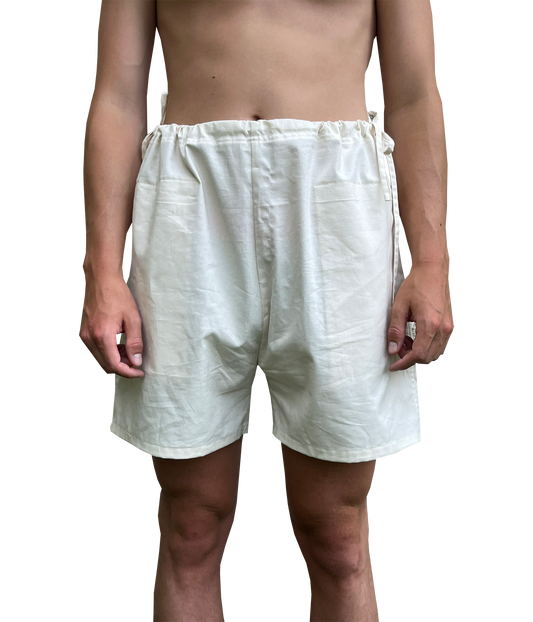 Boxed Boxing shorts in neutral